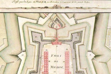 Extrait de plan du Fort-Médoc